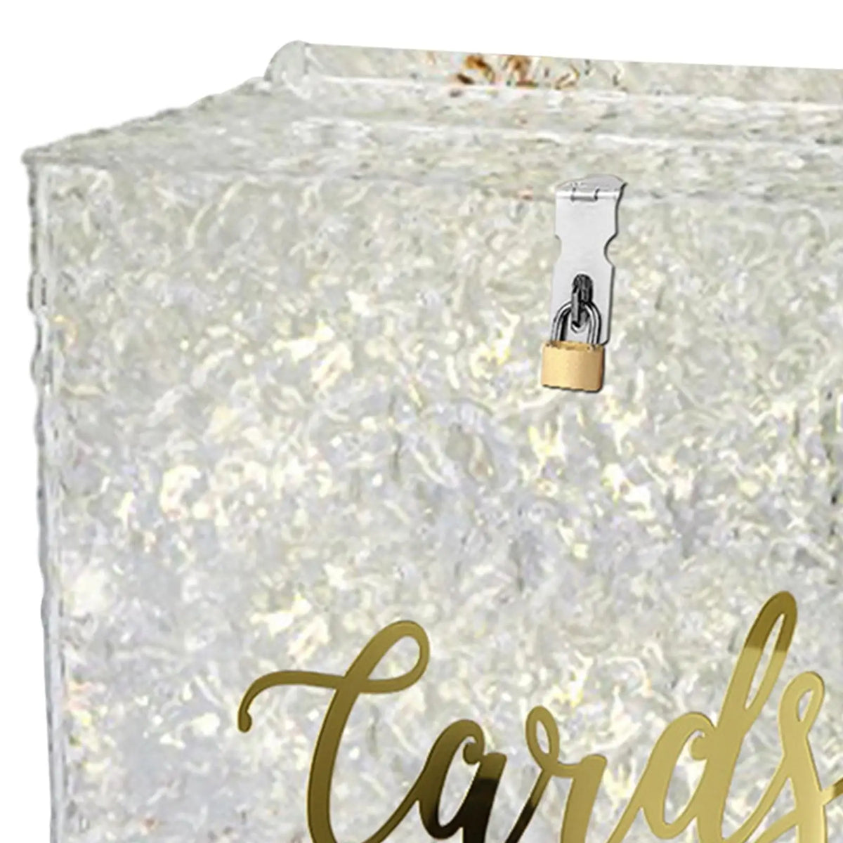 Urne mariage acrylique blanche ou irisée
