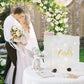 Urne mariage acrylique dépoli guirlande lumineuse