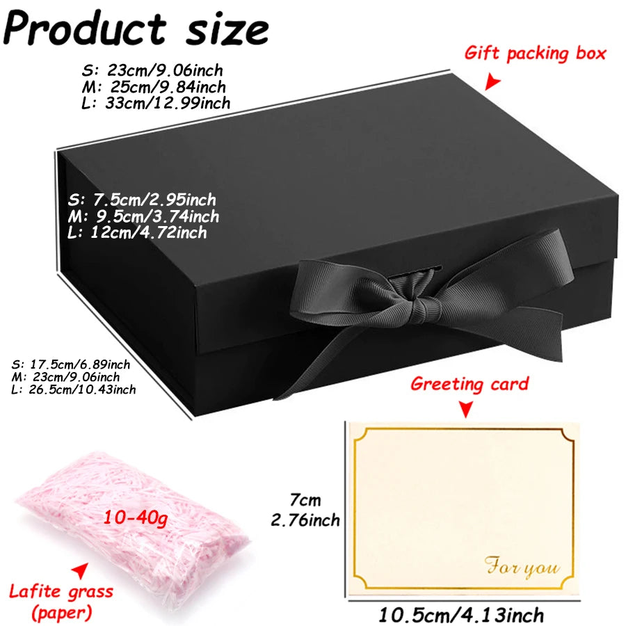 Coffret Cadeau Mariage Magnétique avec Ruban