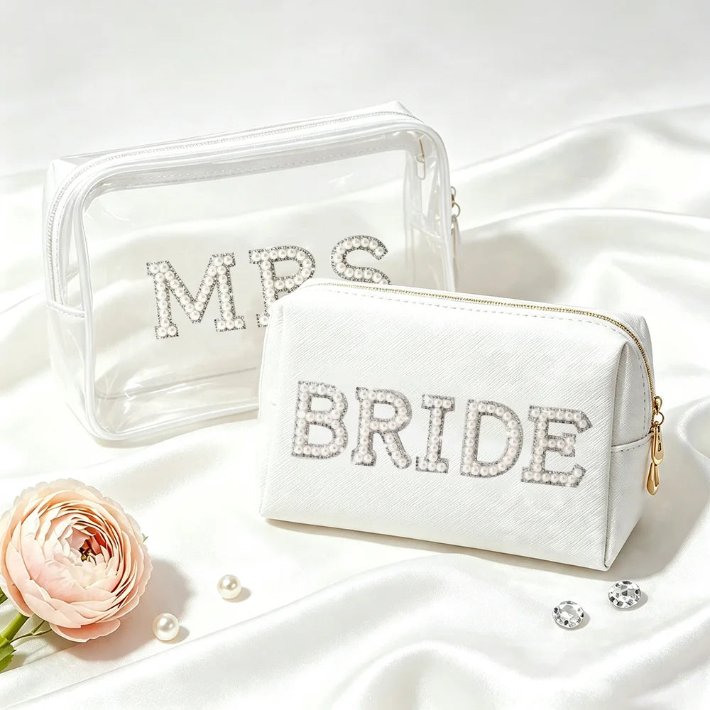 Trousse de Toilette Mariage Perlée