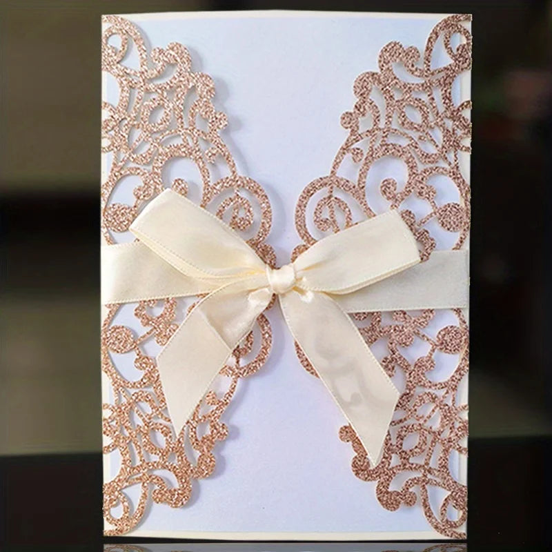 Faire-Part Mariage Découpe Laser Élégant — vue 10