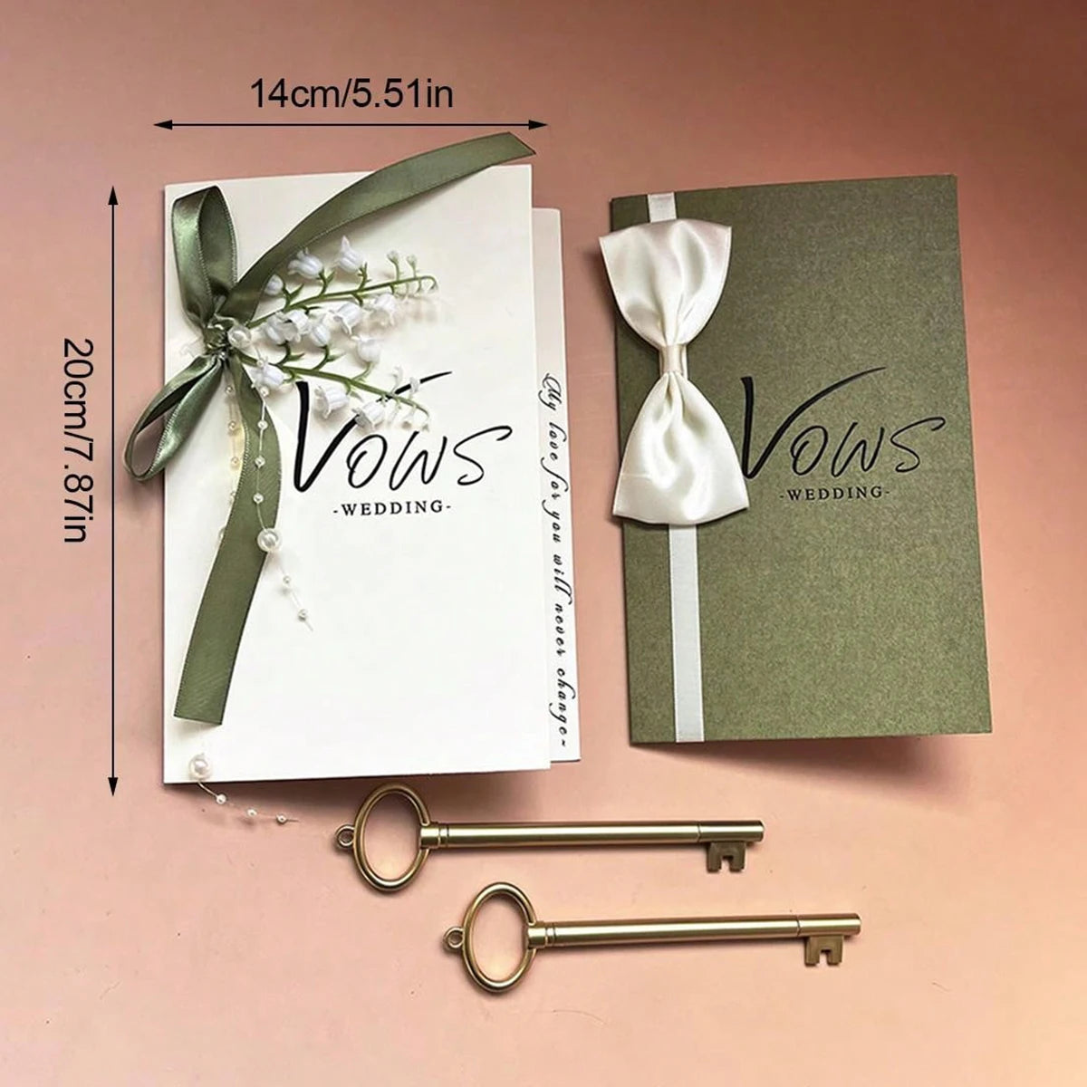 Duo de carnets de vœux mariage minimalistes