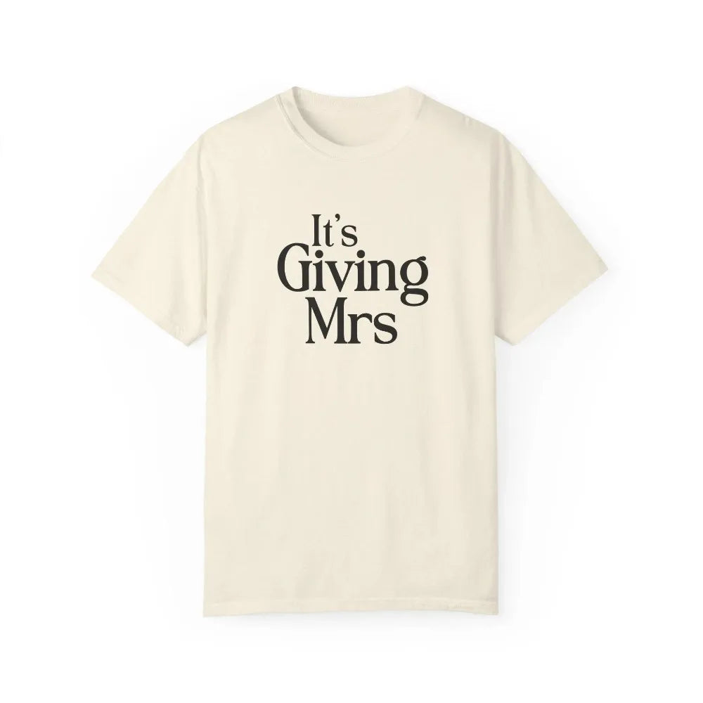 T-shirt EVJF It's Giving Mrs