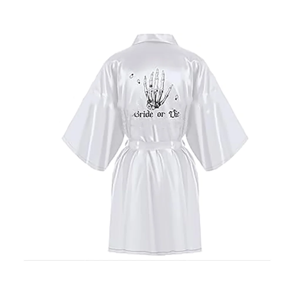 Peignoir EVJF gothique noir ou blanc