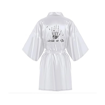 Peignoir EVJF gothique noir ou blanc