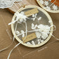 Coussin alliance rond dentelle et tulle
