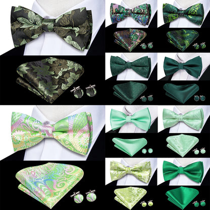 Coffret nœud papillon mariage homme vert