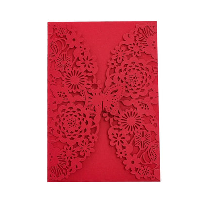 Faire-Part Mariage Fleurs Ajourées — vue 7