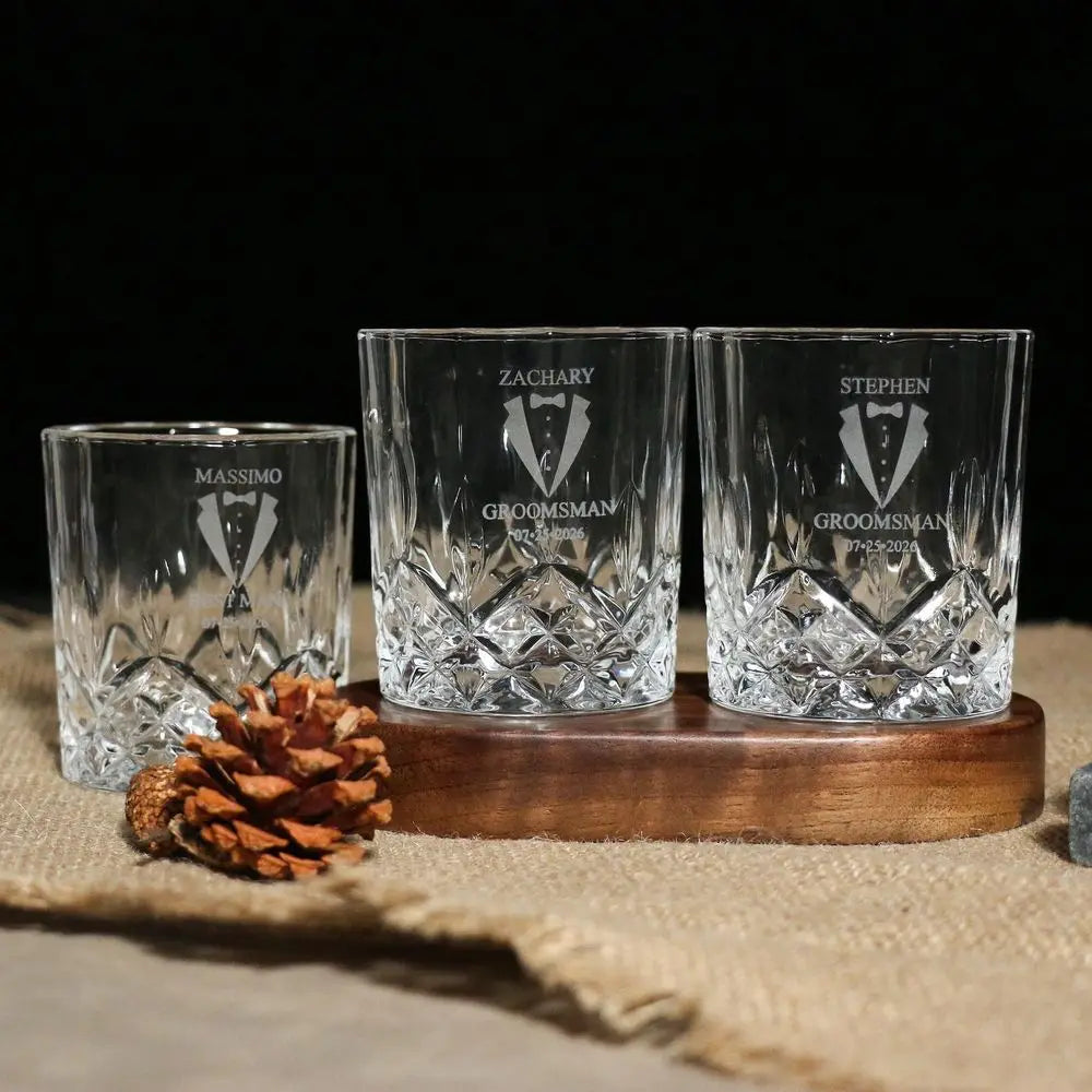 Verre à whisky gravé cadeau témoin — vue 4
