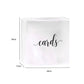 Urne mariage acrylique moderne à enveloppes