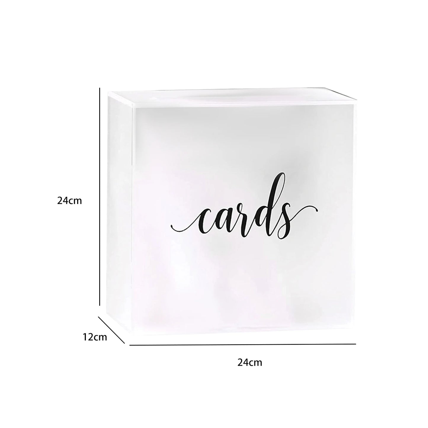 Urne mariage acrylique moderne à enveloppes