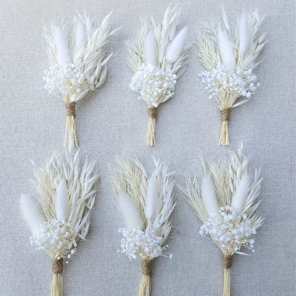 Lot de 6 boutonnières fleurs séchées — vue 11