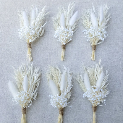 Lot de 6 boutonnières fleurs séchées — vue 11