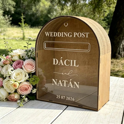 Urne mariage personnalisée boîte aux lettres