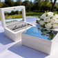 Boîte à alliance mariage personnalisée en acrylique