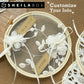 Coussin alliance rond dentelle et tulle