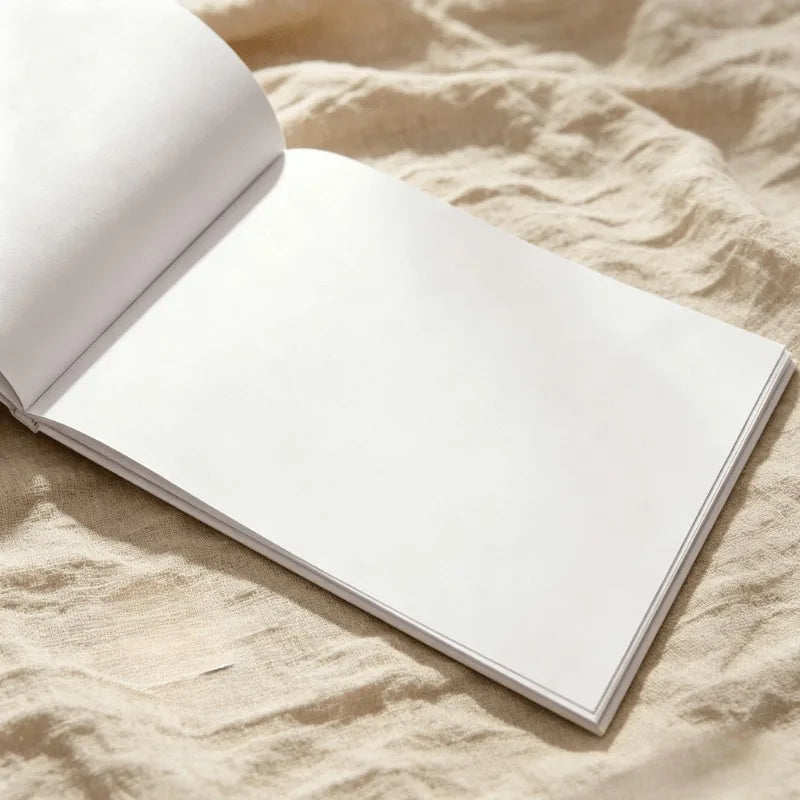 Livre d'or mariage personnalisé blanc épuré — vue 4
