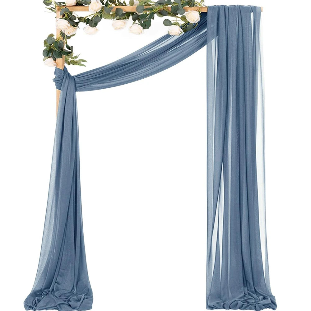 Voilage Arche Mariage Mousseline Fluide