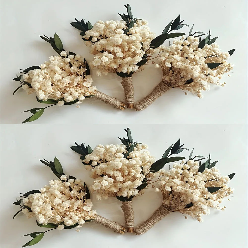Lot de 6 boutonnières fleurs séchées — vue 14