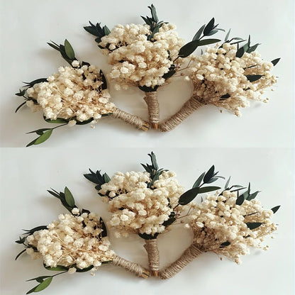 Lot de 6 boutonnières fleurs séchées — vue 14