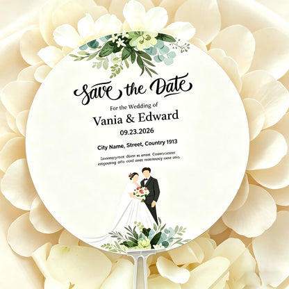 Éventail mariage personnalisé photo — vue 6