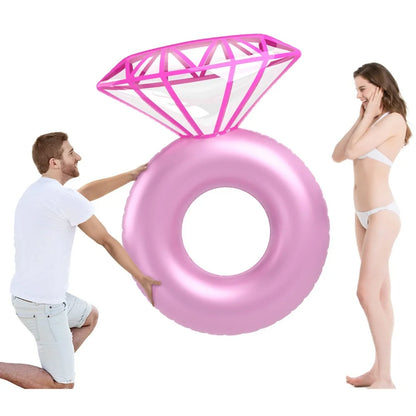 Bouée gonflable bague diamant EVJF