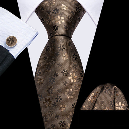 Coffret Cravate Mariage Homme Fleuri
