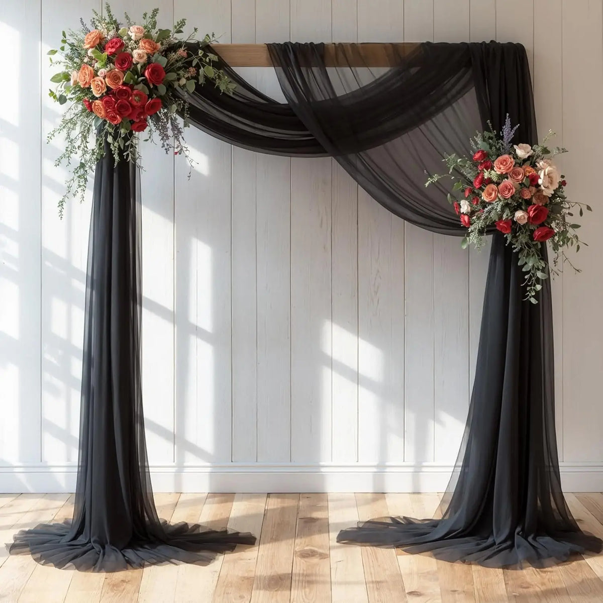 Panneau Voilage Arche Mariage Mousseline