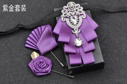 Nœud papillon mariage rubans style anglais — vue 35