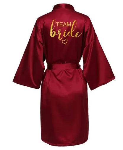 Kimono Satin Lettres Dorées
