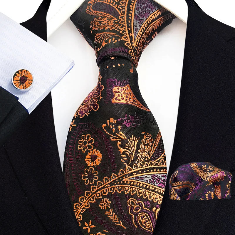 Cravate Mariage Jacquard Trois Pièces — vue 5