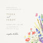 Faire-part Mariage Personnalisé Floral Bohème