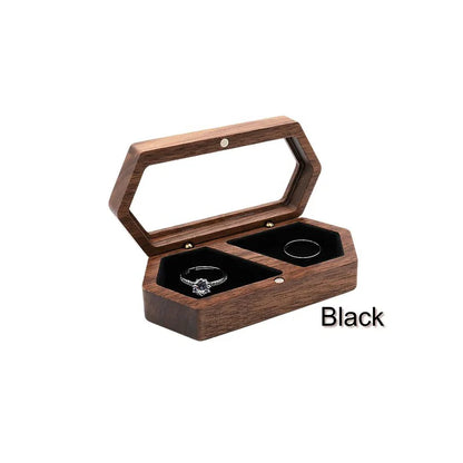 Boîte alliance bois hexagonale vitrée — vue 9
