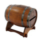 Urne mariage tonneau bois teinté chocolat