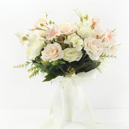 Bouquet Mariée en Roses de Soie