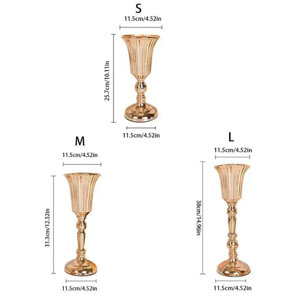 Vase Doré Centre de Table Mariage — vue 6