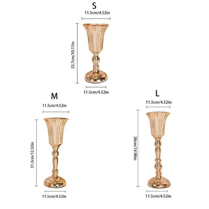 Vase Doré Centre de Table Mariage — vue 6