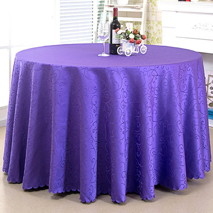 Nappe Ronde Jacquard Damassé Mariage