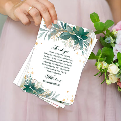Papeterie Mariage Personnalisée Lot de 50 Cartes