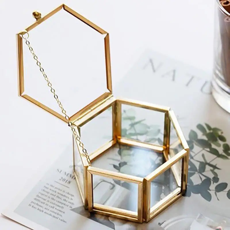 Écrin alliance hexagonal verre et cuivre — vue 4