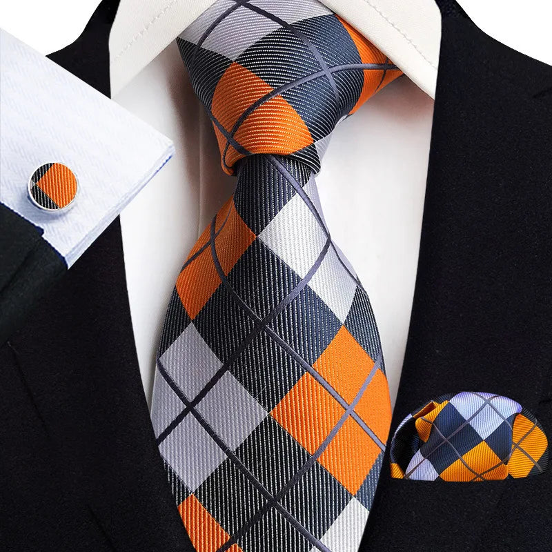 Cravate Mariage Jacquard Trois Pièces — vue 7