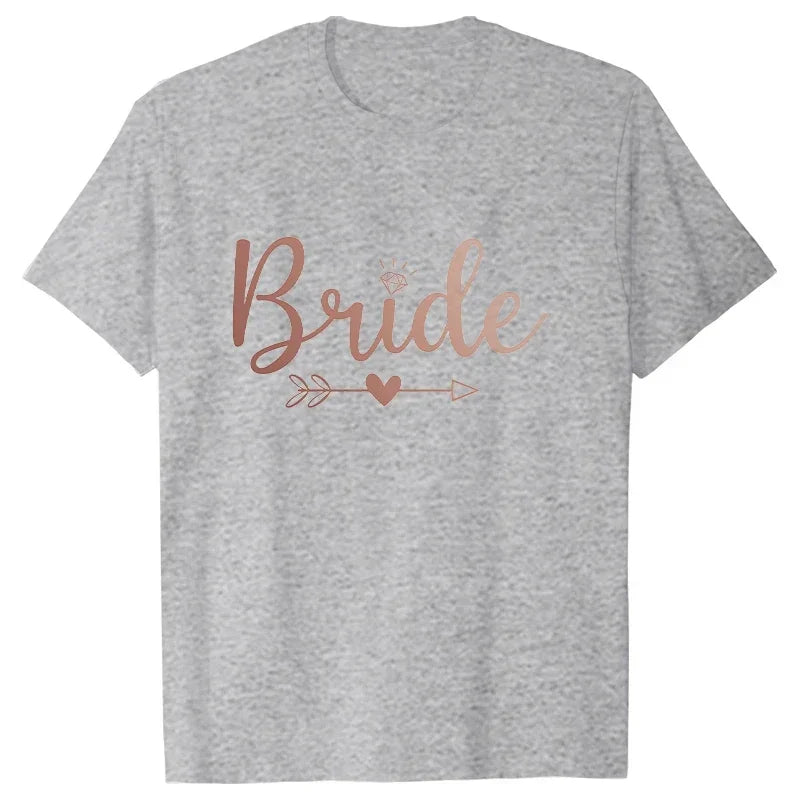 T-shirt EVJF cortège rose gold