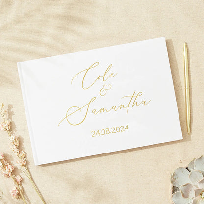 Livre d'Or Mariage Personnalisé Couverture Blanche — vue 7