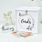 Urne mariage blanche eucalyptus à enveloppes