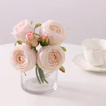 Bouquet de Roses Artificielles Toucher Réel — vue 4