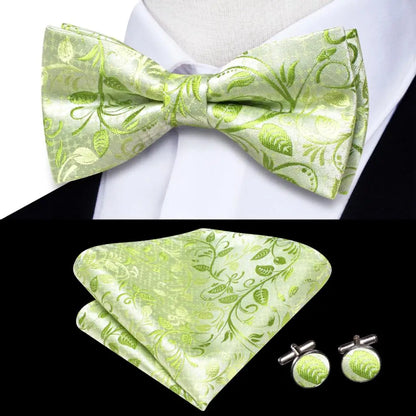 Coffret nœud papillon mariage homme vert