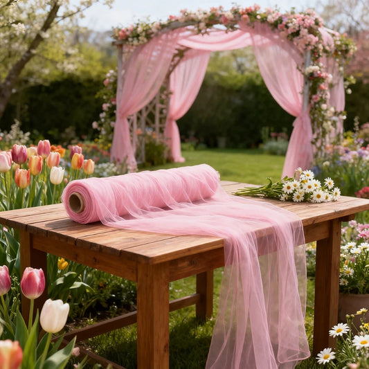 Rouleau de Tulle Décoratif Mariage