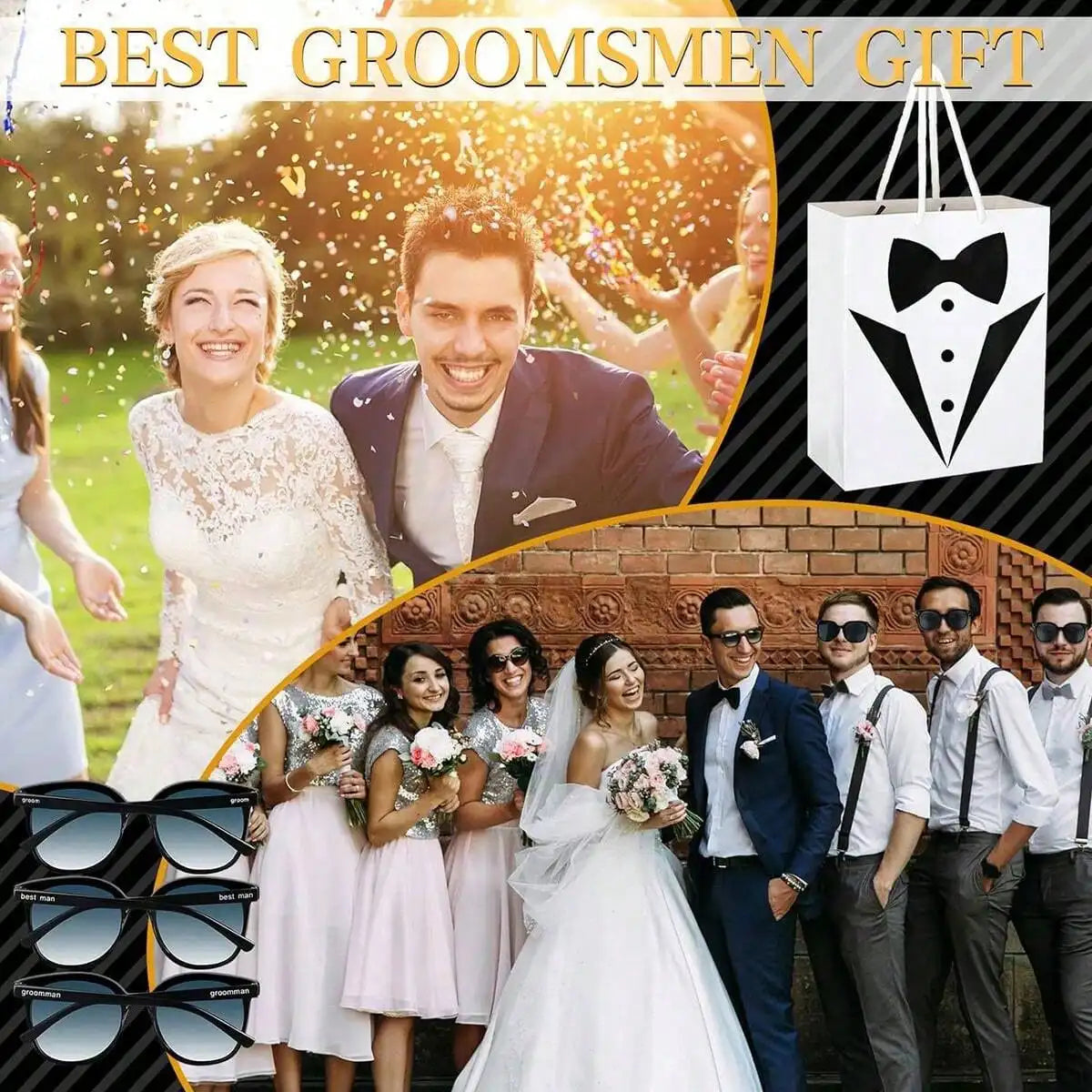 Écharpes EVG Team Groom noires