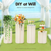 Lot 3 Colonnes Centre de Table Mariage Pliables — vue 2