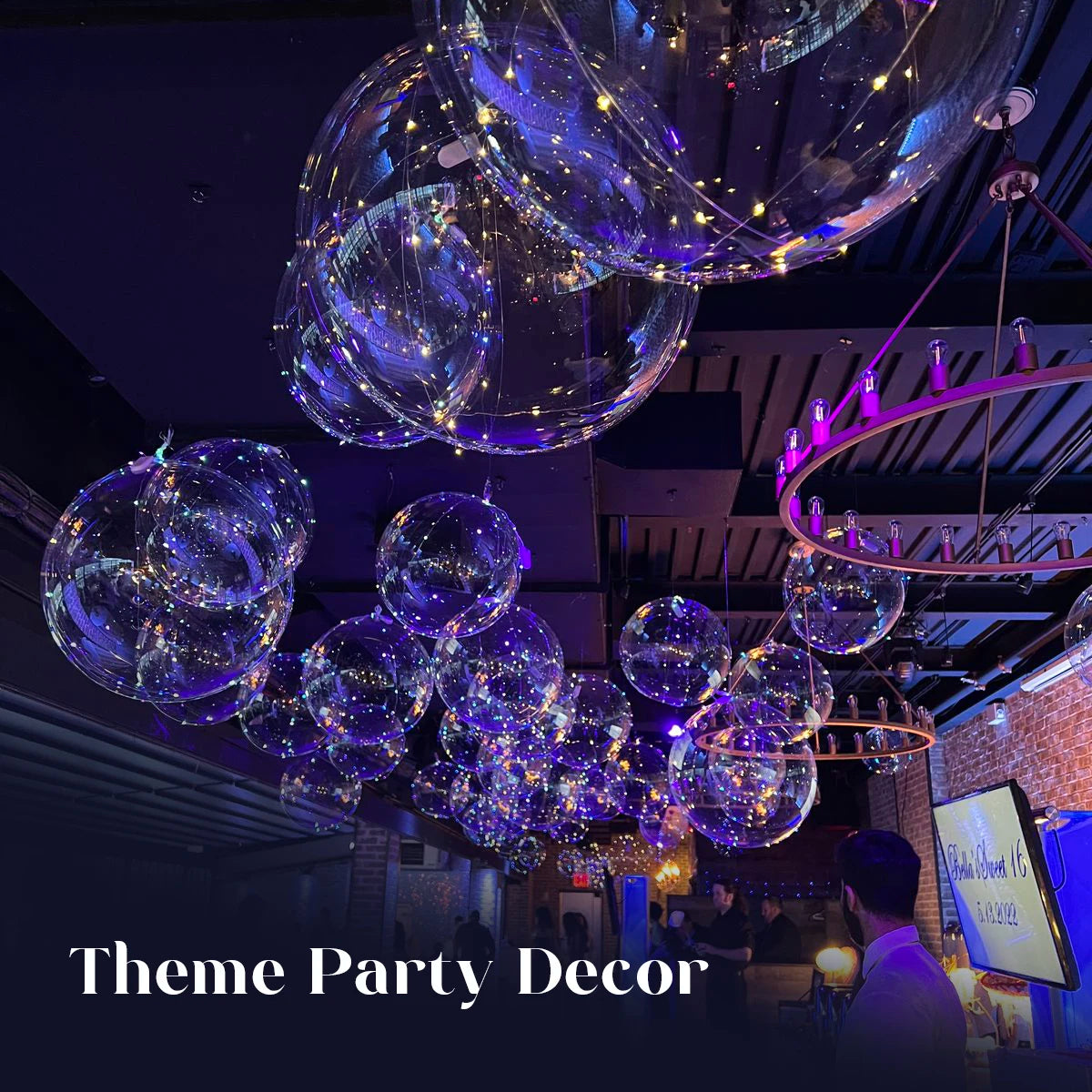 Ballons LED Transparents Mariage